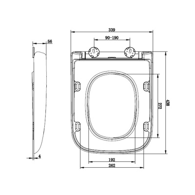 Synergy Venice Soft Close Toilet Seat